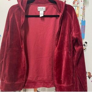 New York Laundry Red Cotton Blend Top